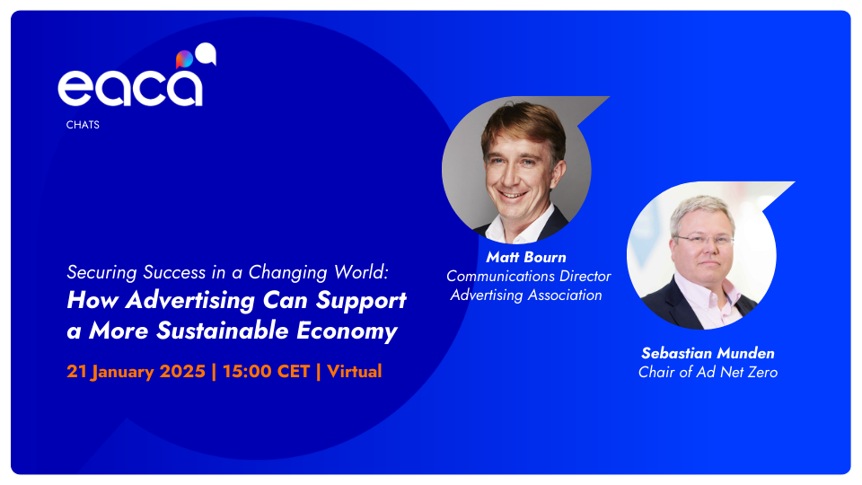 Join our EACA Chats and Discover How Advertising Can Support a More Sustainable Economy